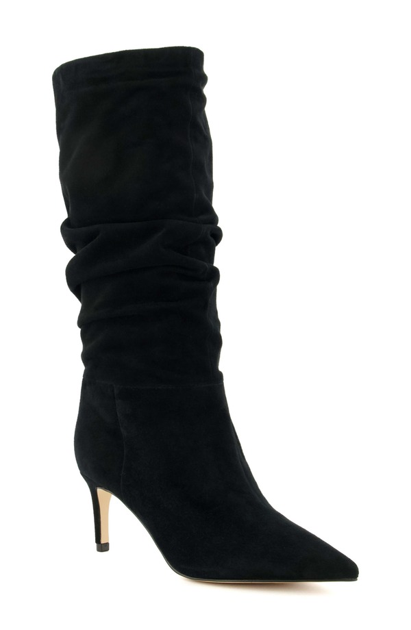 デューンロンドン レディース シューズ ブーツ・レインブーツ Dune London Slouch Pointed Toe Boot Black ブラック|ReVida 店