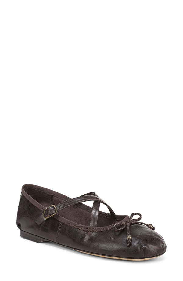 サーカス NY バイ サムエデルマン レディース シューズ パンプス Circus NY by Sam Edelman Zuri Strappy Ballet Flat Dark Chocolate チョコレート|ReVida 店