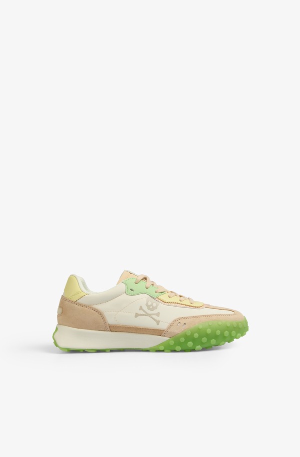 スカルパーズ レディース シューズ スニーカー Scalpers New Prax Sneakers Woman Lime ライム|ReVida 店