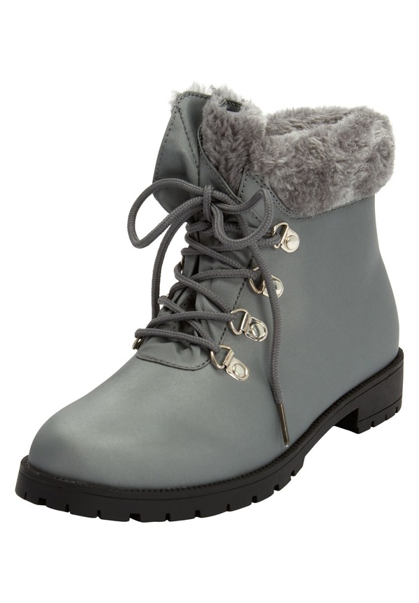 コンフォートビュー レディース シューズ ブーツ・レインブーツ Comfortview The Vylon Hiker Bootie Grey グレー｜ReVida 店