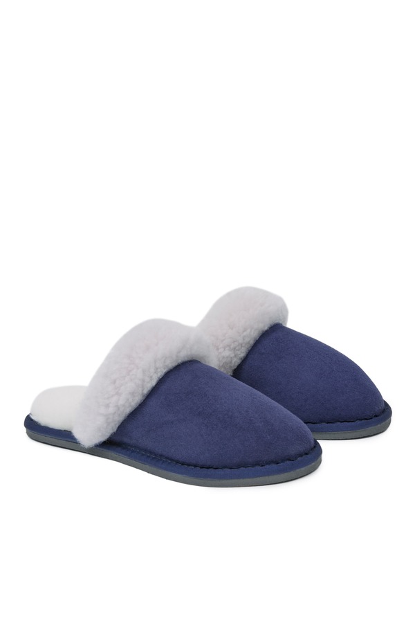 ケルティックアンドコー レディース シューズ サンダル Celtic & Co. Ladies' British Turnback Mules Blue Iris ブルー｜ReVida 店