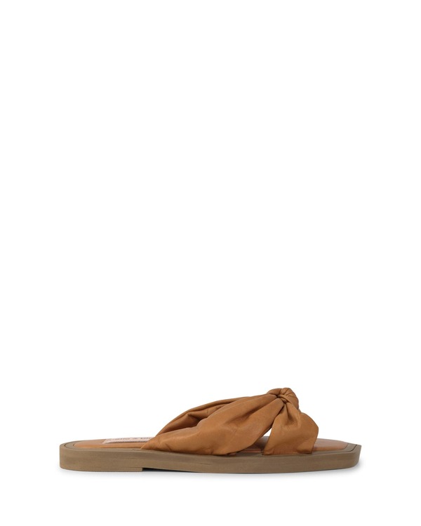 ベルアンドブルーム レディース シューズ パンプス Belle & Bloom You & I Knot Detail Slides Brown ブラウン｜ReVida 店