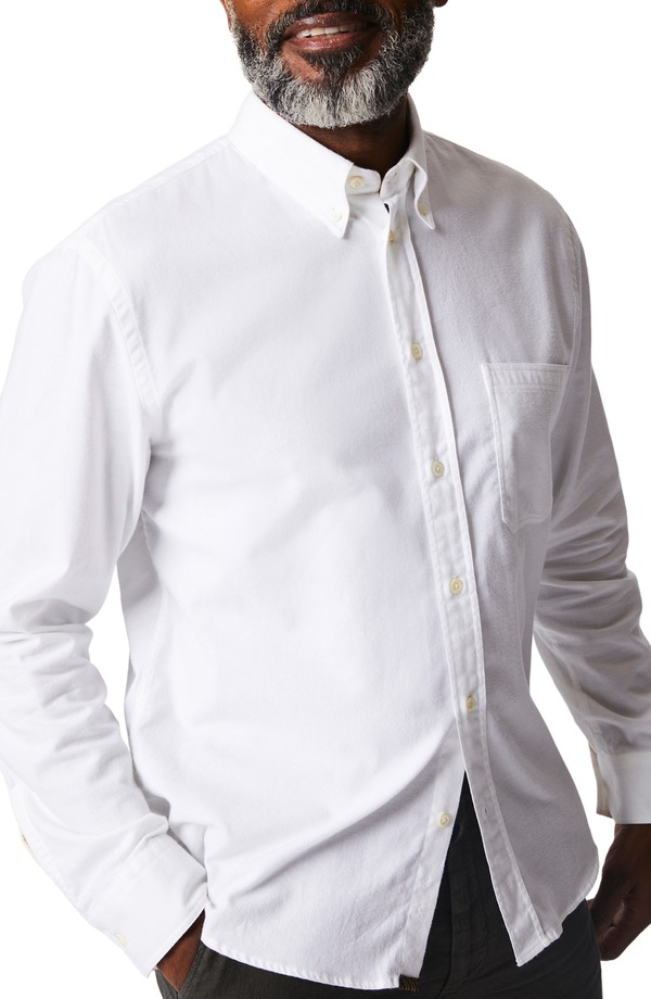 ビリーレイド メンズ トップス シャツ ダウン Billy Reid Tuscumbia Classic Fit Button-Down Shirt White ホワイト