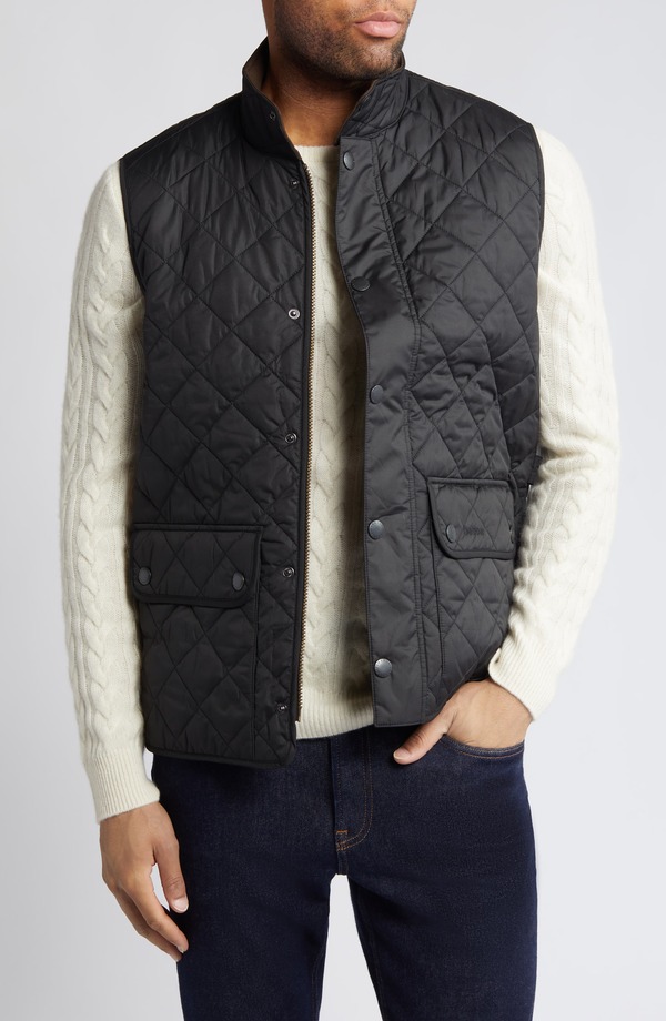 バブアー メンズ アウター ジャケット・ブルゾン キルティング ベスト Barbour New Lowerdale Quilted Vest Black ブラック