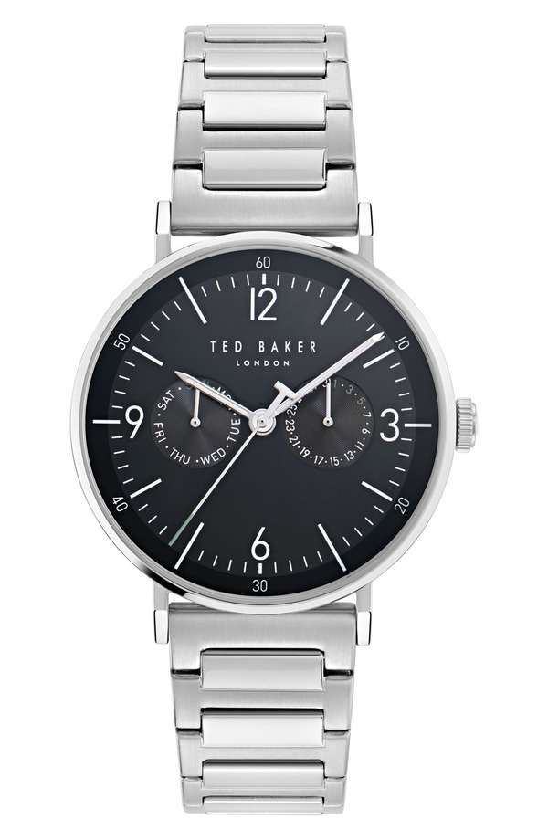 テッドベーカー メンズ アクセサリー 腕時計 Ted Baker Phylipa Gents Bracelet Watch, 41mm Silver-Tone シルバー｜ReVida 店