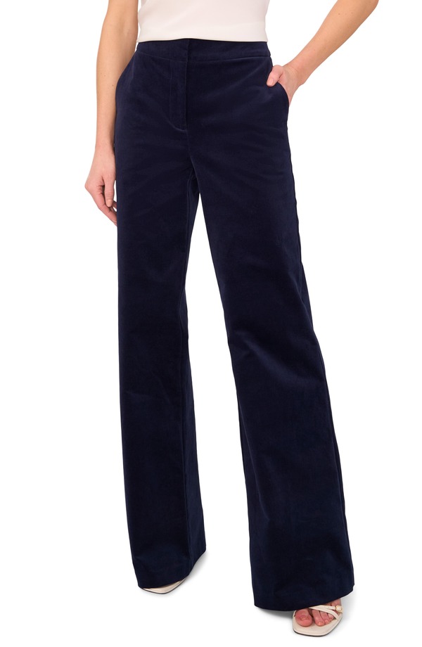 テッドベーカー レディース ボトムス レギンス ワイドレッグ コーデュロイ パンツ コットン Ted Baker Wide Leg Stretch Cotton Corduroy Pants Baritone Blue ブルー｜ReVida 店