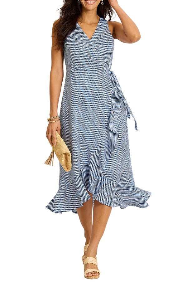 トッミーバハマ レディース トップス ワンピース ミディ Tommy Bahama Coastal Shores Wrap Midi Dress Coastline 37,570円