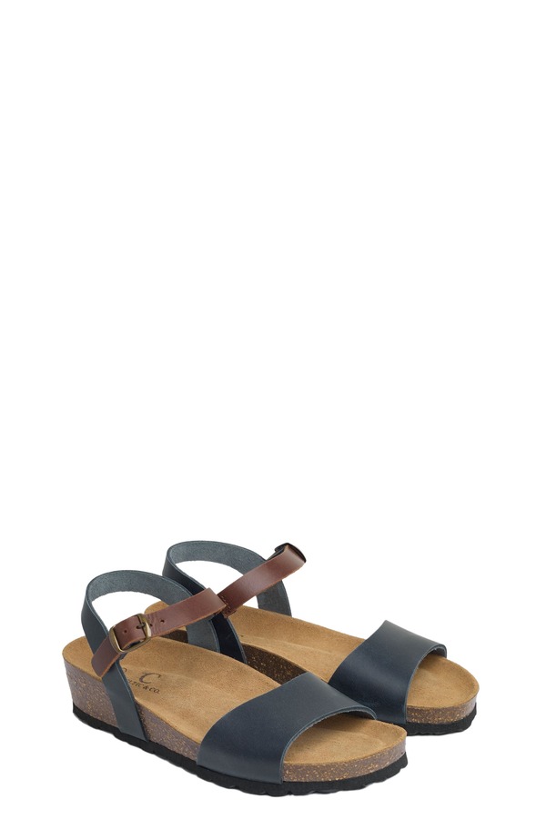 ケルティックアンドコー レディース シューズ サンダル アンクル Celtic & Co. Lowedge Ankle Strap Sandal Navy / Rust ネイビー｜ReVida 店 29,120円