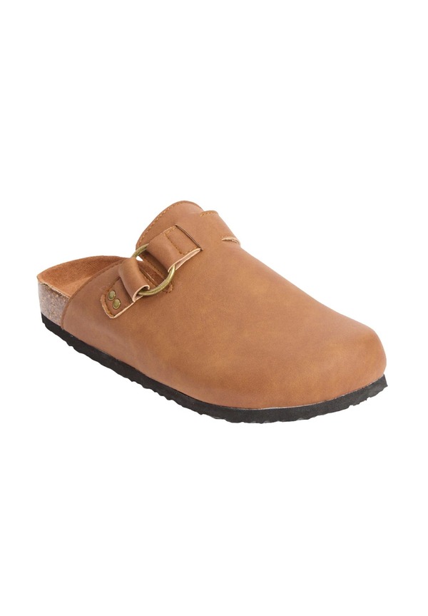 コンフォートビュー レディース シューズ サンダル Comfortview The Luna Slip On Clog Chestnut|ReVida 店