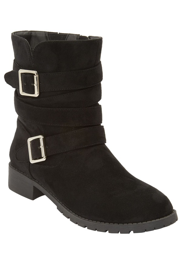 コンフォートビュー レディース シューズ ブーツ・レインブーツ Comfortview The Madi Boot Black ブラック|ReVida 店