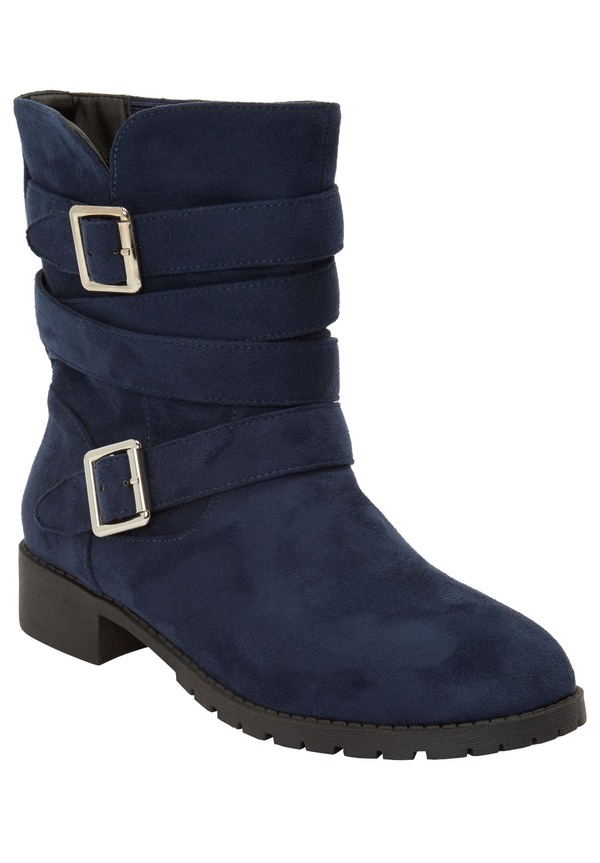 コンフォートビュー レディース シューズ ブーツ・レインブーツ Comfortview The Madi Boot Navy ネイビー｜ReVida 店