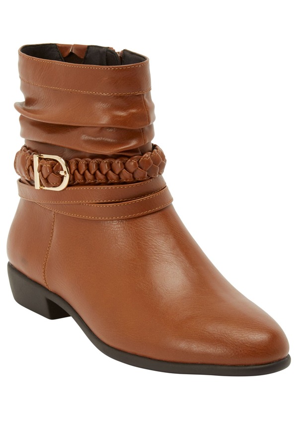 コンフォートビュー レディース シューズ ブーツ・レインブーツ Comfortview The Mickey Bootie Cognac|ReVida 店