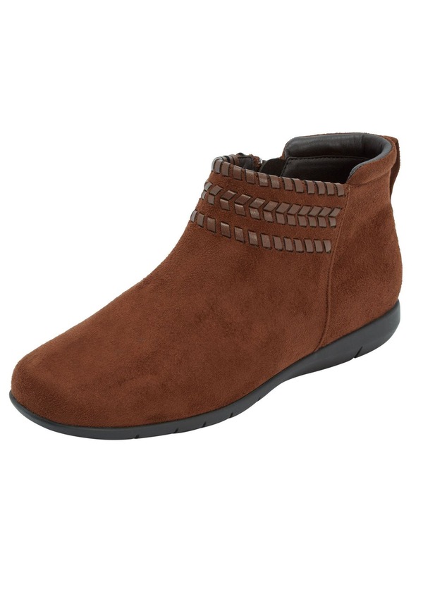 コンフォートビュー レディース シューズ ブーツ・レインブーツ Comfortview The Farren Bootie Chestnut｜ReVida 店
