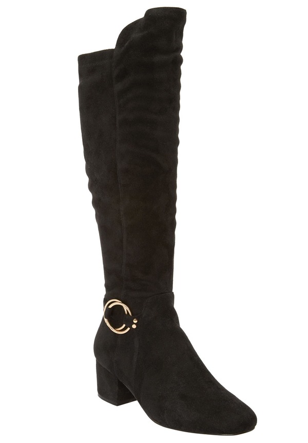 コンフォートビュー レディース シューズ ブーツ・レインブーツ Comfortview The Ruthie Wide Calf Boot Black ブラック｜ReVida 店