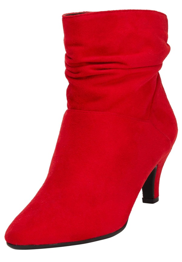 コンフォートビュー レディース シューズ ブーツ・レインブーツ Comfortview The Kourt Bootie Bright Ruby ルビー｜ReVida 店