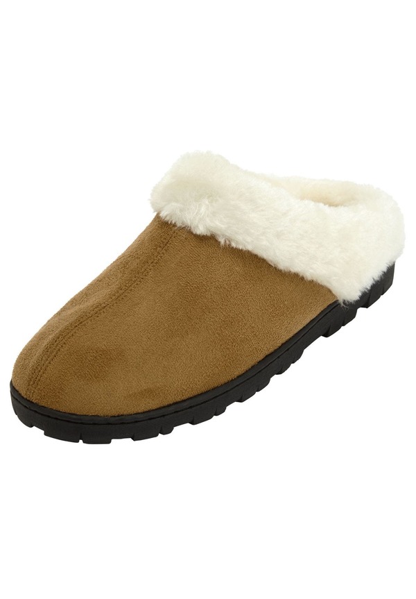 コンフォートビュー レディース シューズ サンダル Comfortview The Andy Fur Clog Slipper Camel キャメル|ReVida 店