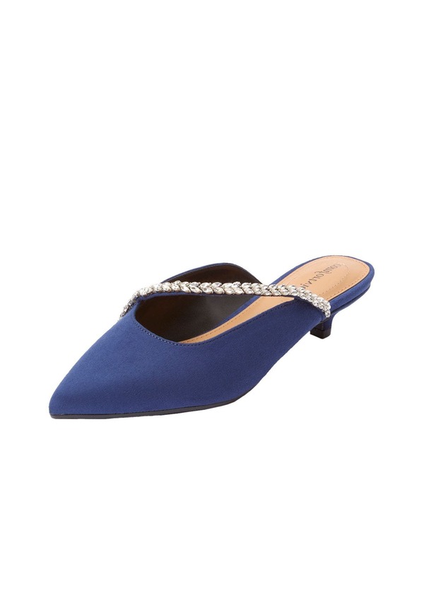 コンフォートビュー レディース シューズ ヒール Comfortview The Bette Slip On Mulevening Blue ブルー｜ReVida 店