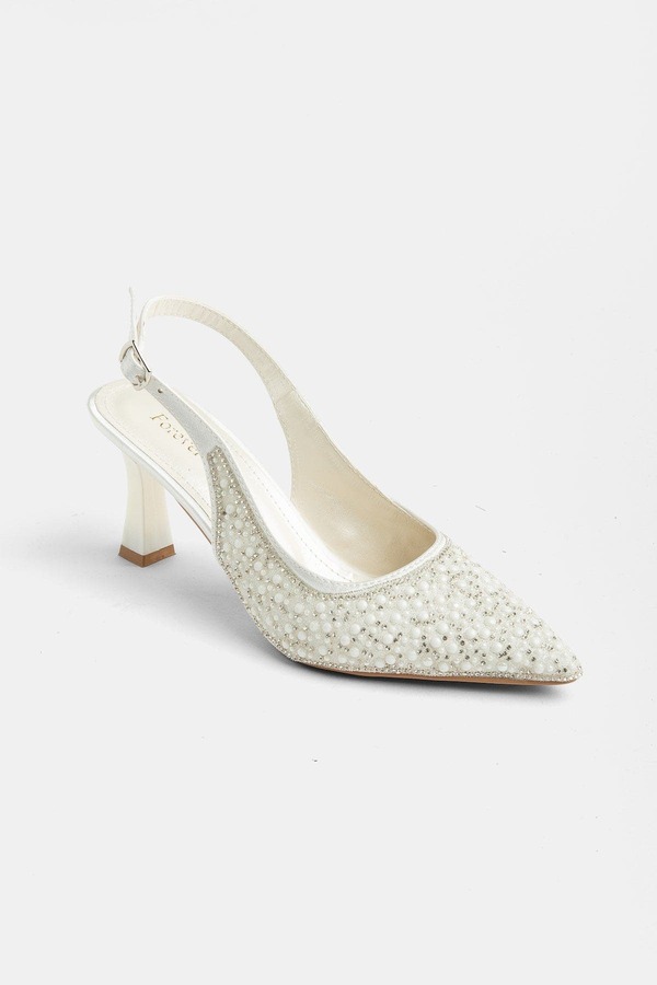 プロローグシューズ レディース パンプス Prologue Shoes Netto Slingback Pump Ivory アイボリー｜ReVida 店