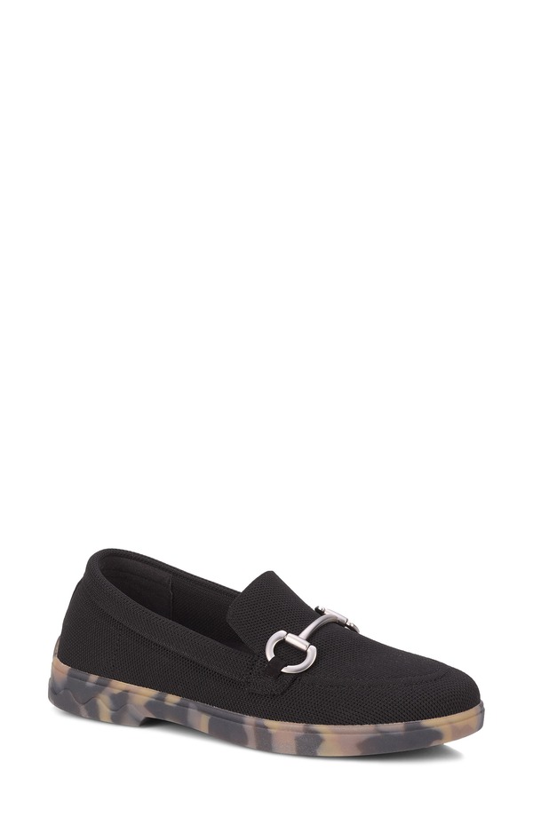 ロスハンマーソン レディース シューズ スリッポン・ローファー Ros Hommerson Gwyneth Bit Loafer Blacknit ブラック｜ReVida 店