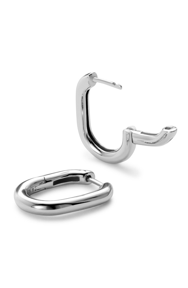 アナルイサ レディース アクセサリー ピアス・イヤリング Ana Luisa Gold Hoop Earrings - Rox Small Silver シルバー|ReVida 店