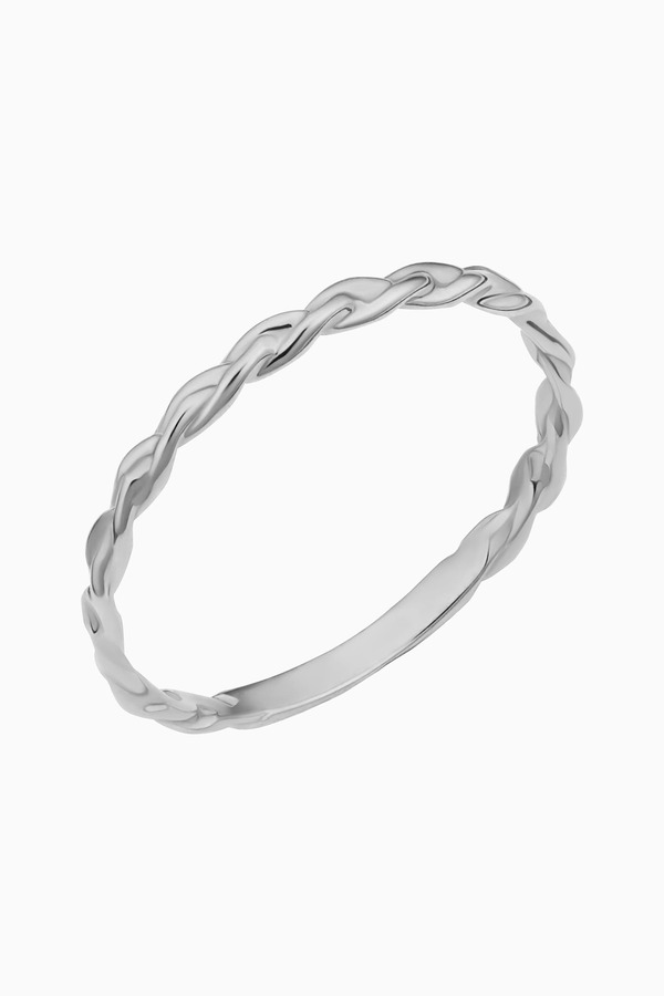 オラディナ レディース アクセサリー 指輪 Oradina 14K Gold Caesar Stack Ring White Gold ホワイト｜ReVida 店