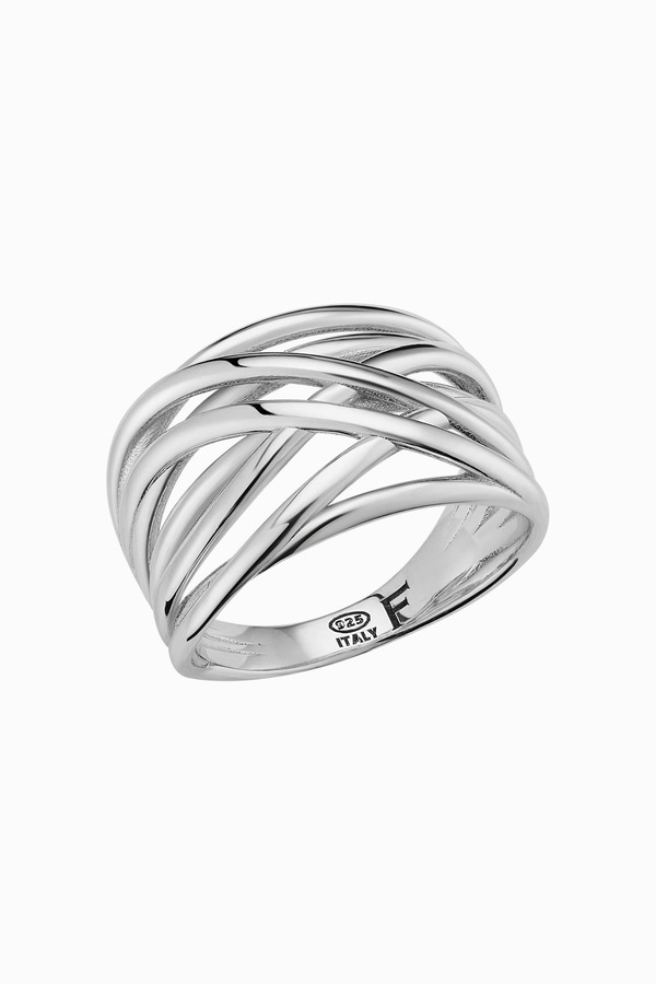 オラディナ レディース アクセサリー 指輪 Oradina Sterling Silver Lattice Ring Silver シルバー｜ReVida 店