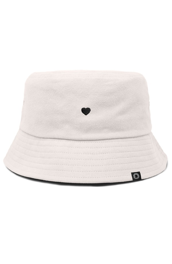 ダリックス レディース アクセサリー 帽子 Dalix Lil Heart Bucket Hat Parchment White ホワイト|ReVida 店