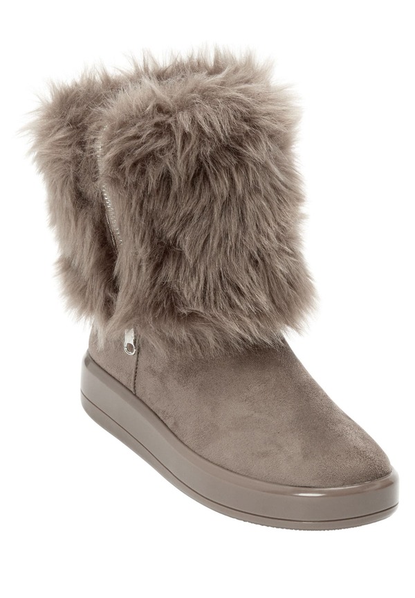 コンフォートビュー レディース シューズ ブーツ・レインブーツ Comfortview The Shai Wide Calf Boot Dark Taupe トープ｜ReVida 店