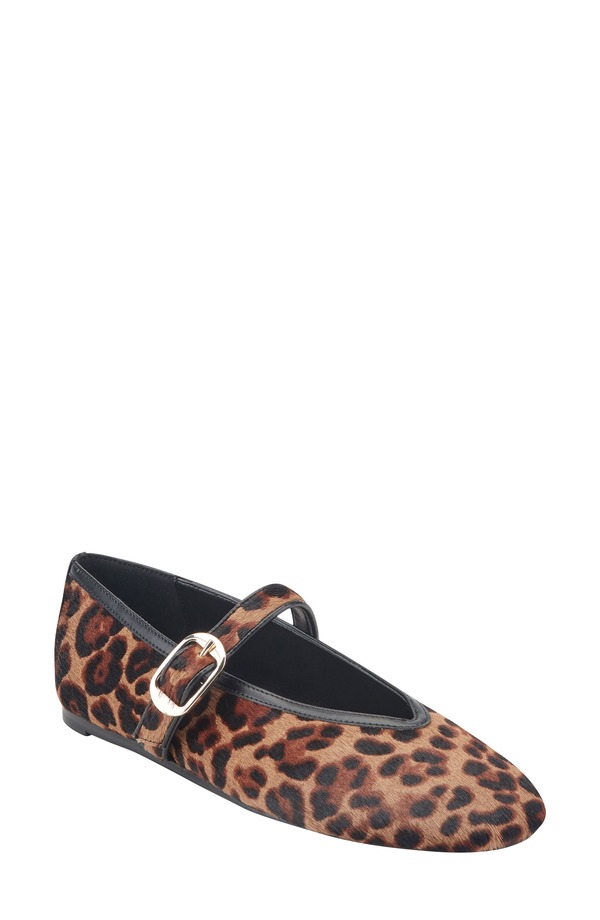 マーク・フィッシャー レディース シューズ パンプス Marc Fisher LTD Godealy Genuine Calf Hair Mary Jane Flat Med Brown ブラウン｜ReVida 店
