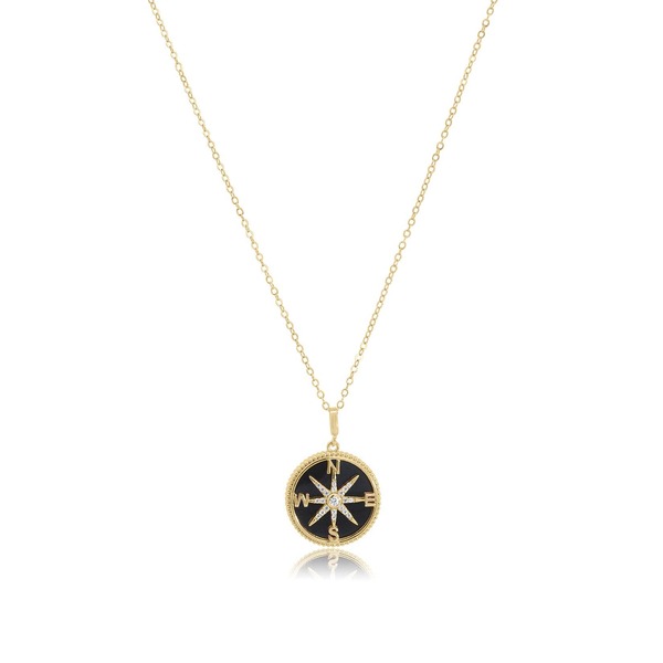 ザラブリー ファインジュエリー レディース アクセサリー ネックレス・チョーカー レース The Lovery Fine Jewelry Onyx Compass Necklace Onyx｜ReVida 店