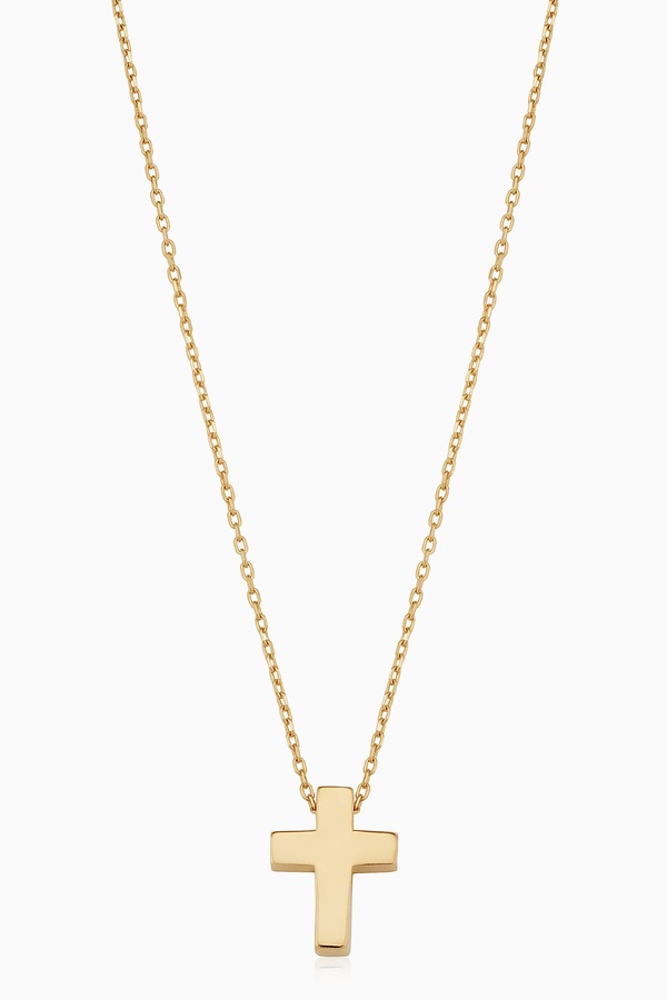オラディナ レディース アクセサリー ネックレス・チョーカー レース Oradina 14K Yellow Gold Crossroads Pendant Necklace Yellow Gold イエロー|ReVida 店