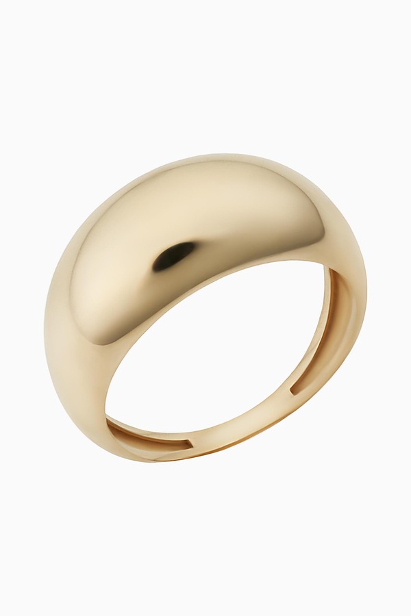 オラディナ レディース アクセサリー 指輪 Oradina 14K Yellow Gold Archie Bold Ring Yellow Gold イエロー｜ReVida 店