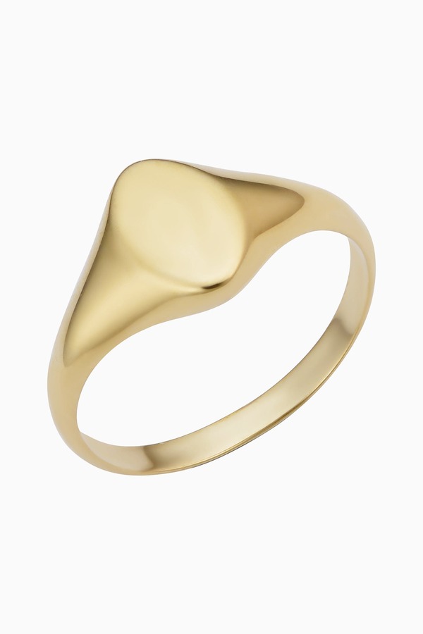 オラディナ レディース アクセサリー 指輪 Oradina 14K Yellow Gold Florence Oval Signet Ring Yellow Gold イエロー|ReVida 店