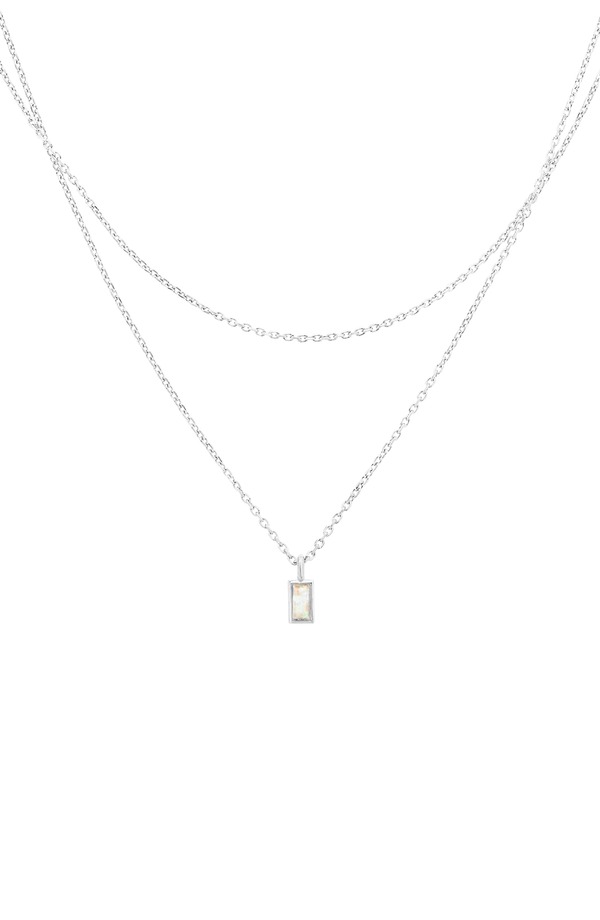 ベアフルーツジュエリー レディース アクセサリー ネックレス・チョーカー レース Bearfruit Jewelry Sterling Silver 18k Gold Plated Elayna Laye red Necklace Delicate Silver シルバー｜ReVida 店