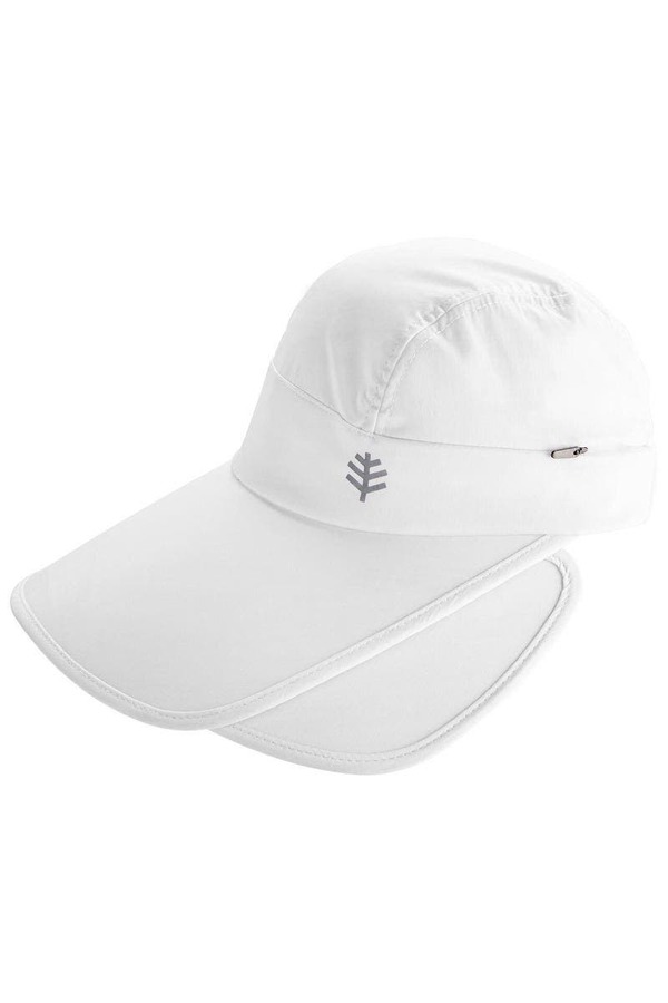 クーリバー レディース アクセサリー 帽子 Coolibar Women's Convertible Visor UPF 50+ Sun Protection Olivia White ホワイト|ReVida 店
