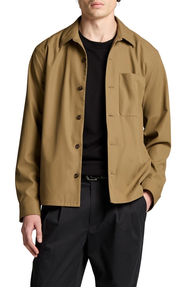 ヴィンス メンズ アウター 上衣・上衣 プルオーバー Vince Bluff Button-Up Overshirt Kalamata