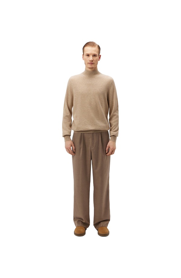 ゴビ カシミヤ メンズ アウター パーカー・スウェット モックネック セーター Gobi Cashmeressential Mock Neck Cashmere Sweater Warm Grey グレー｜ReVida 店