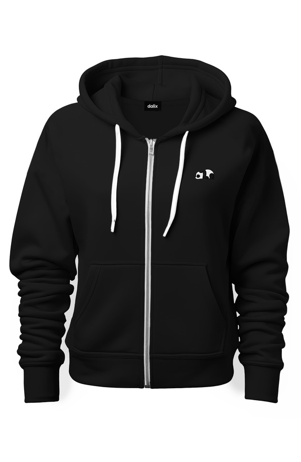 ダリックス メンズ アウター パーカー・スウェット Dalix Panda Zip Hoodie Black ブラック|ReVida 店
