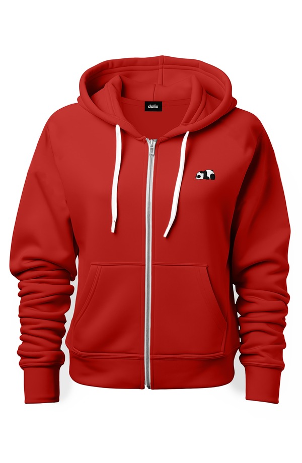 ダリックス メンズ アウター パーカー・スウェット Dalix Panda Zip Hoodie Red レッド|ReVida 店