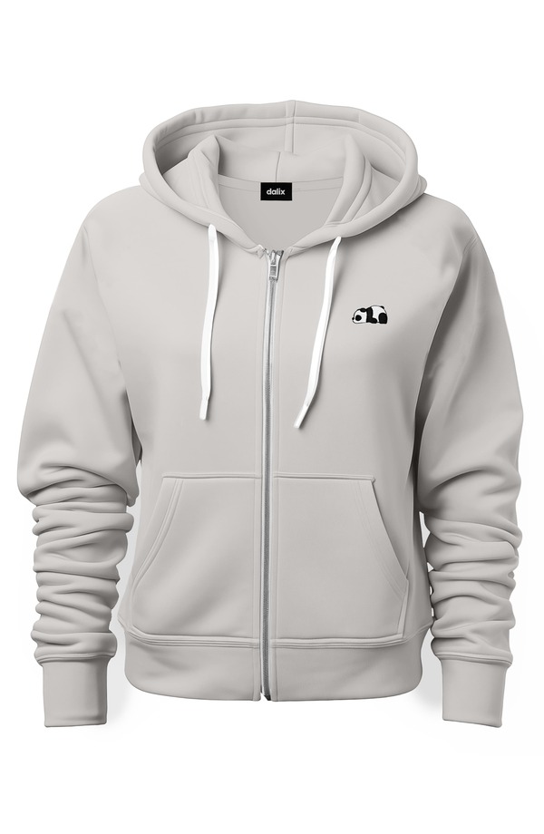 ダリックス メンズ アウター パーカー・スウェット Dalix Panda Zip Hoodie Silver シルバー｜ReVida 店