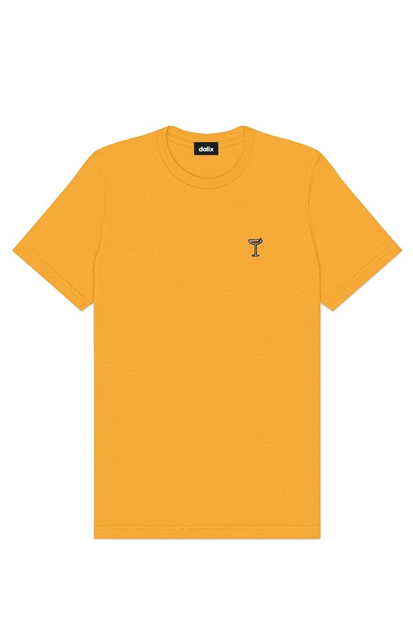 ダリックス メンズ トップス Tシャツ Dalix Mens Coffee Martini Midweightee Gold ゴールド｜ReVida 店