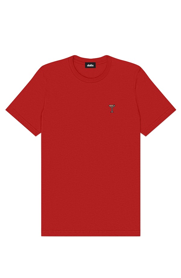 ダリックス メンズ トップス Tシャツ Dalix Mens Coffee Martini Midweightee Red レッド｜ReVida 店