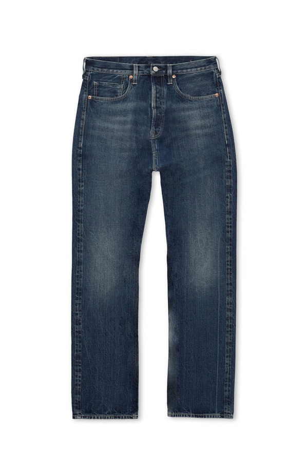 フォルテラ メンズ ボトムス デニムパンツ ハイウエスト Fortela Unclejohn Japan Selvedge High-Waisted 5-Pocket Denim Dark Custom Wash デニム｜ReVida 店