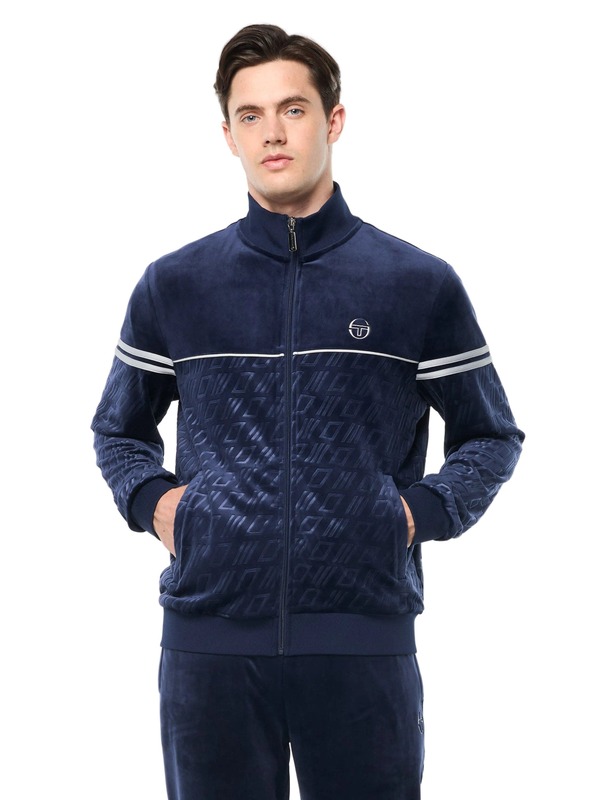 セルジオタッキーニ メンズ アウター ジャケット・ブルゾン Sergio Tacchini Bandiera Track Jacket Maritime Blue ブルー|ReVida 店