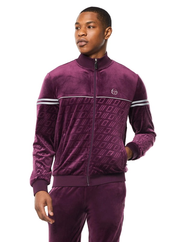 セルジオタッキーニ メンズ アウター ジャケット・ブルゾン Sergio Tacchini Bandiera Track Jacket Potent Purple パープル|ReVida 店