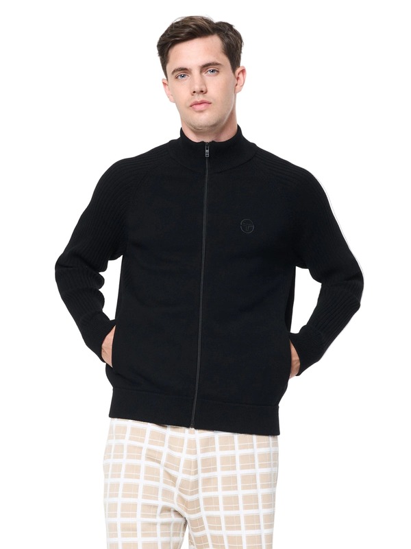 セルジオタッキーニ メンズ アウター ジャケット・ブルゾン Sergio Tacchini Saggio Track Jacket Black Beauty ブラック｜ReVida 店
