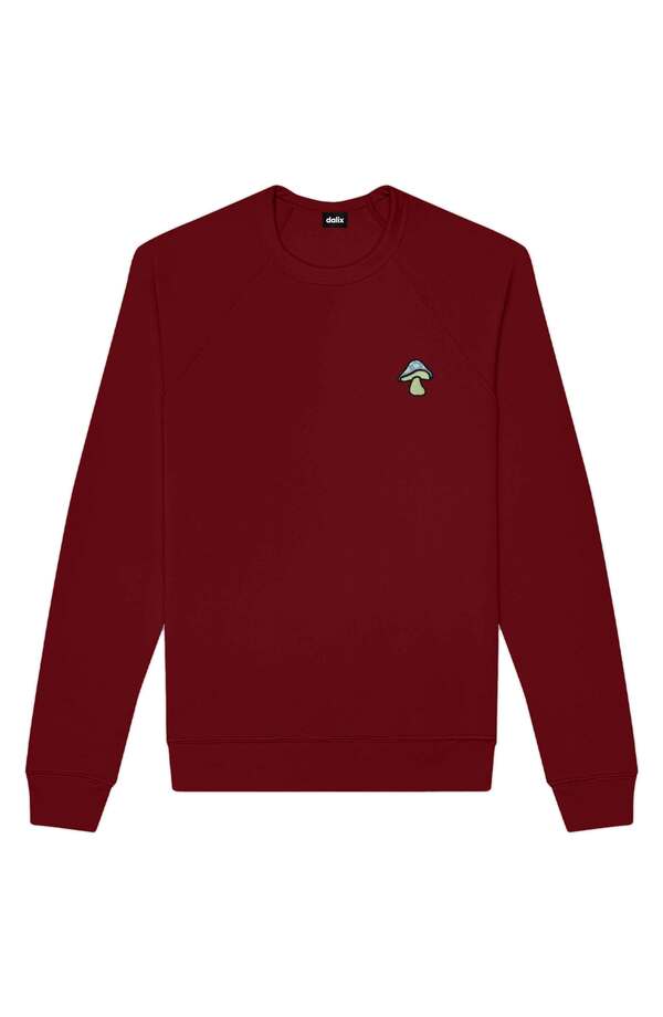 ダリックス メンズ アウター パーカー・スウェット シャツ フリース Dalix Mushroom Fleece Sweatshirt Cardinal Red レッド｜ReVida 店