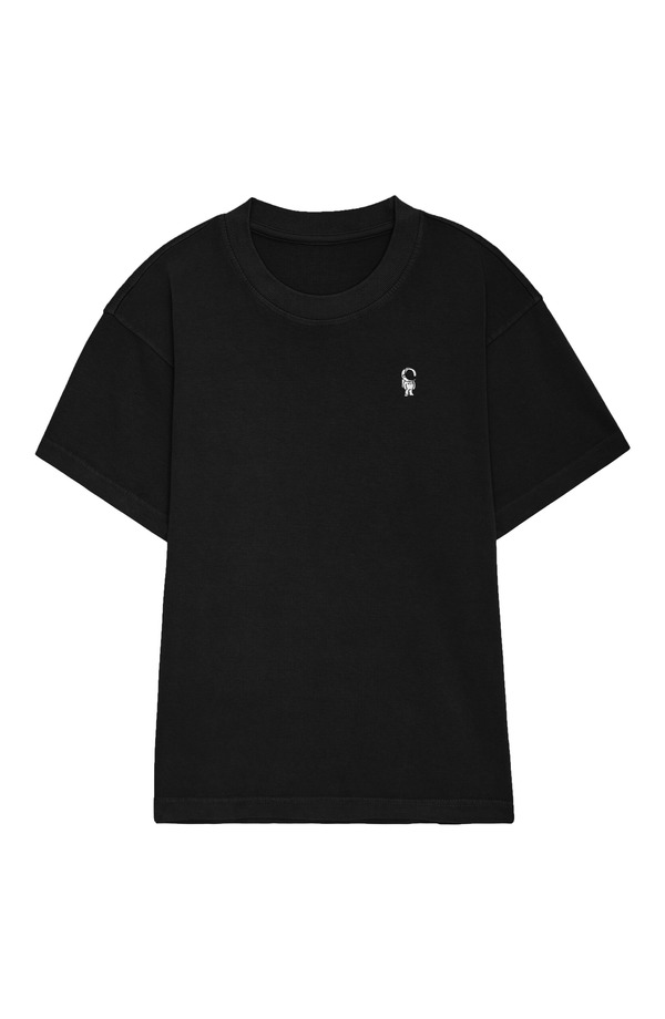 ダリックス メンズ トップス Tシャツ Dalix Mens Astronaut Heavyweight Pigment Dye Tee Black ブラック｜ReVida 店
