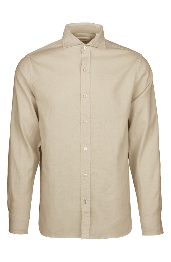 スウィムス メンズ トップス シャツ コットン リネン Swimsantorini Stretch Linen & Cotton Button-Up Shirt Mist|ReVida 店
