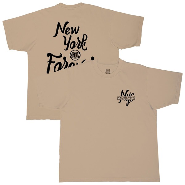 スタジアムエッセンシャルズ メンズ トップス Tシャツ Men'stadium Essentials Tanew Yorknicks Oversized Forever T-Shirtan タン|ReVida 店